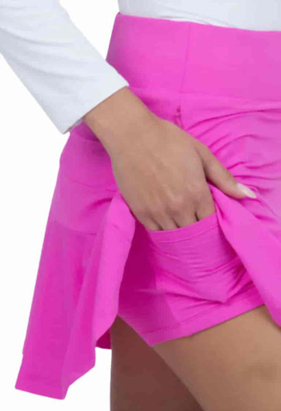 Ibkul hot pink flounce skort