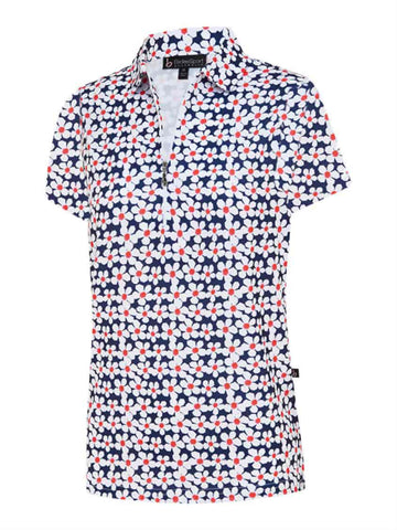 Birdee Sport Plus Size+ Short Sleeve in Mod-squad print