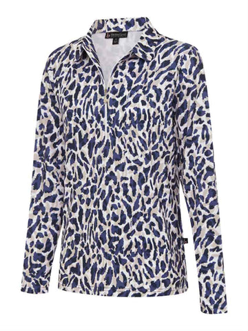 Birdee Sport long sleeve polo in Stellar