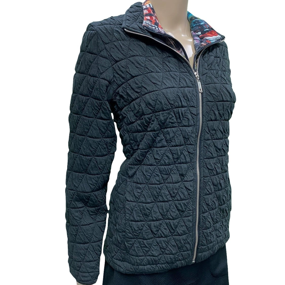 Corsican quilted jacket in black