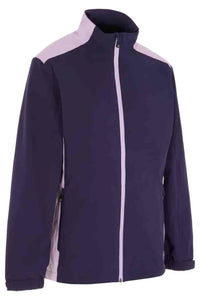 Proquip darcey rain jacket in navy and lilac