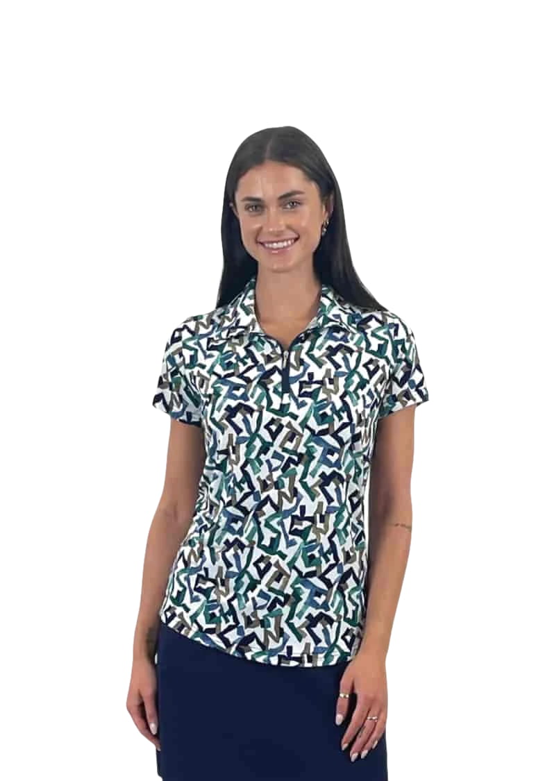 Corsican short sleeve polo in Connect