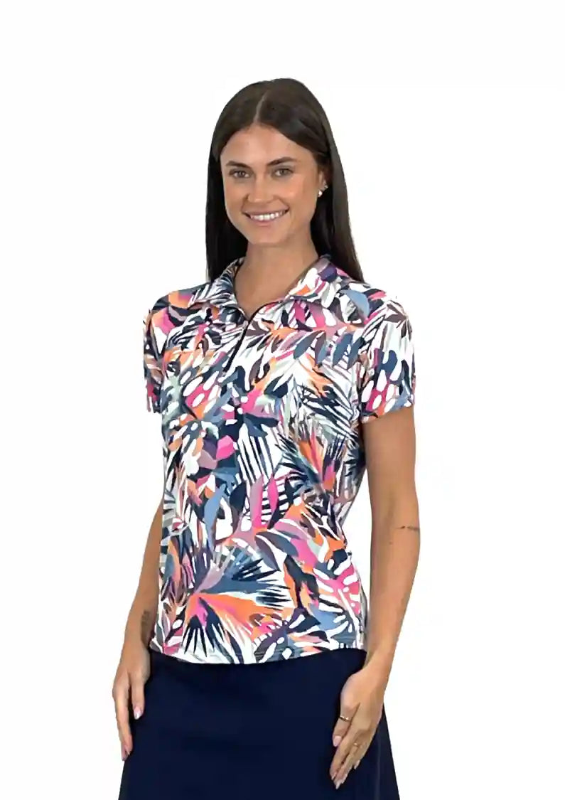 Corsican short sleeve polo in Naples