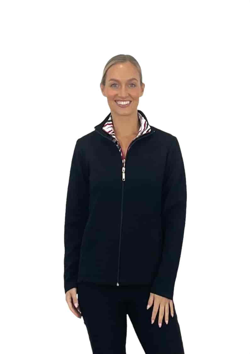Corsican Atlas Fabric jacket in black