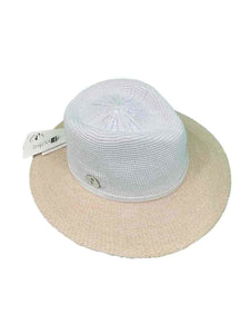 Evoke Aston Ladies Fedora Golf Hat Wheat/White - (EVO50)