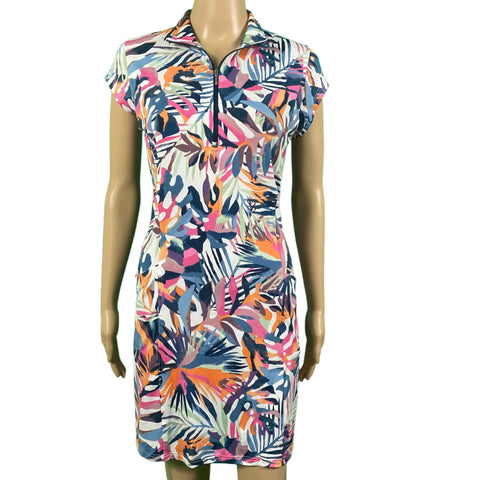 Corsican Capped Sleeve Dress in Naples - with Plus+ sizes