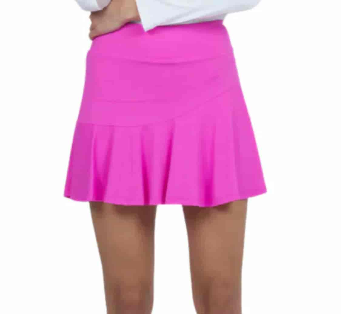 Ibkul hot pink flounce skort