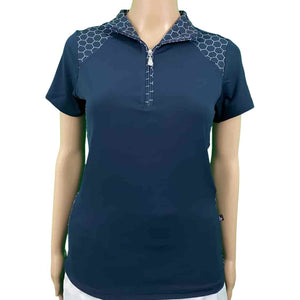 Birdee Sport Short Sleeve Polo Hexagon Neo Reverse - size XS only