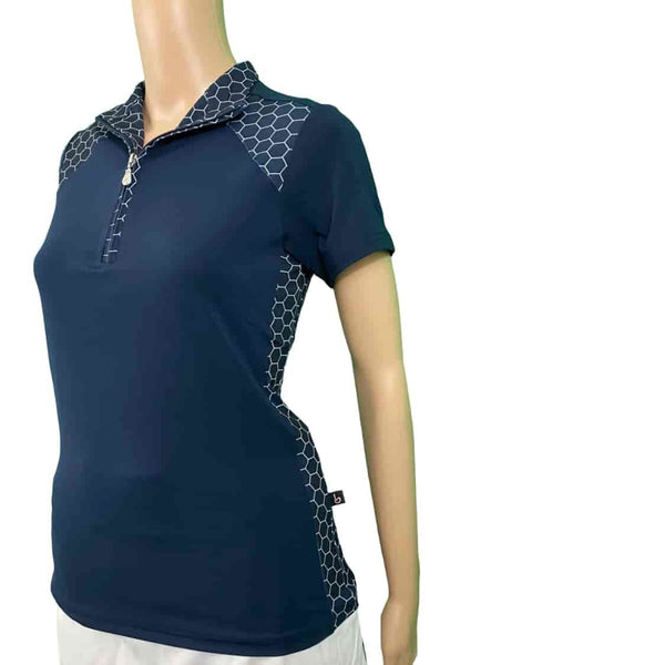 Birdee Sport Short Sleeve Polo Hexagon Neo Reverse - size XS only