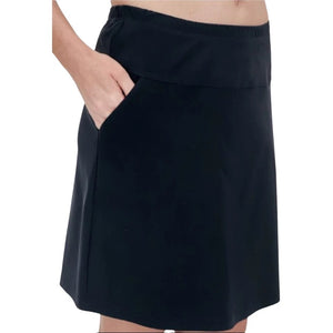 Corsican new jersey skort in fingal black